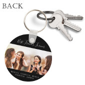 Aangepaste foto beste vrienden altijd zwart houden sleutelhanger