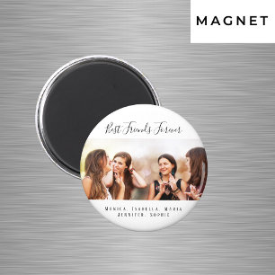 Aangepaste foto beste vrienden voor altijd aandenk magneet