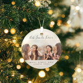 Aangepaste foto beste vrienden voor altijd glas ornament