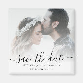 Aangepaste foto Bewaar de trouwdatum Magneet (Voorkant)