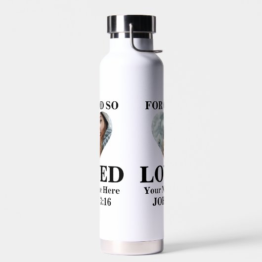 Aangepaste foto Bijbel Verse Christelijk Waterfles (Links)