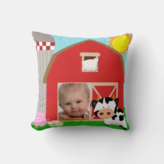 Aangepaste foto Boerderij kussen (Voorkant)