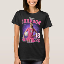 Aangepaste foto bootleg senior sport paars roze