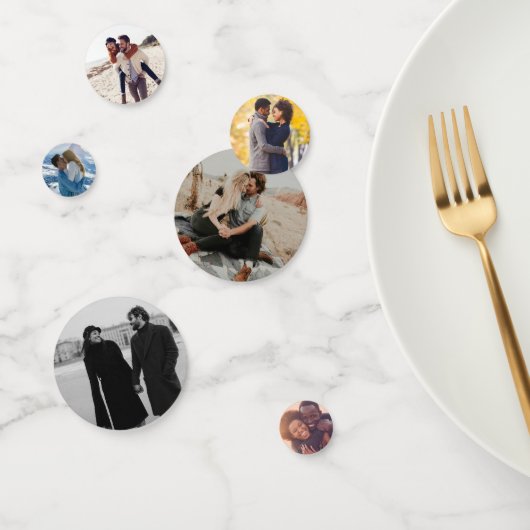 Aangepaste foto bruidsfeest confetti decoratie (Groep)