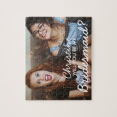 Aangepaste Foto Bruidsmeisje voorstel Puzzel Gift (Verticaal)