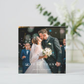 Aangepaste foto bruiloft Bedankt Sjabloon creditca (Staand voorkant)