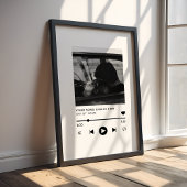 Aangepaste foto bruiloft lied poster