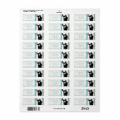 Aangepaste foto bruiloft retour adres labels (Full Sheet)