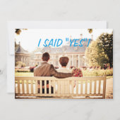 Aangepaste foto bruiloft uitnodigen save the date (Voorkant)