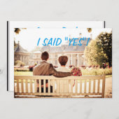 Aangepaste foto bruiloft uitnodigen save the date (Voorkant / Achterkant)