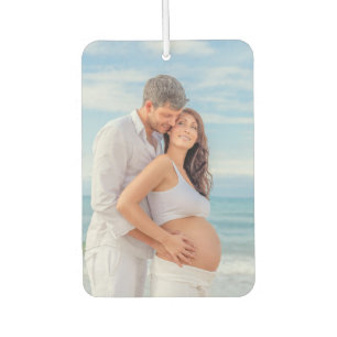 Aangepaste foto 'Bump on Board' in blauwe houtlook Luchtverfrisser