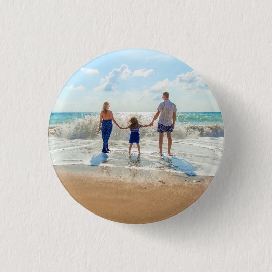 Aangepaste foto Button cadeau met uw foto's ontwer (Voorkant)