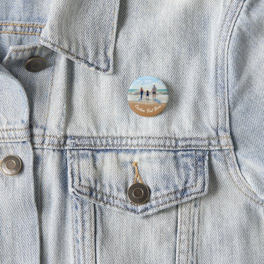 Aangepaste Foto Button met Tekstontwerp Uw Eigen (In situ)