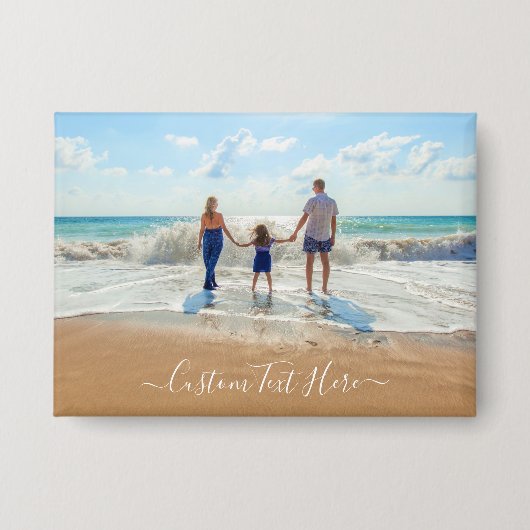 Aangepaste foto-Button met uw foto's en tekst Button (Voorkant)