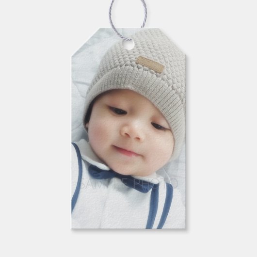 Aangepaste foto cadeaulabel (Voorkant)