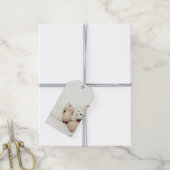 Aangepaste foto cadeaulabel (Met Touw)