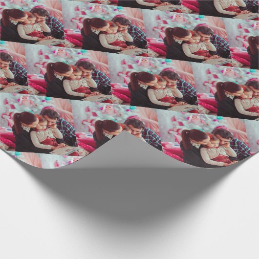 Aangepaste foto cadeaupapier (Hoek)