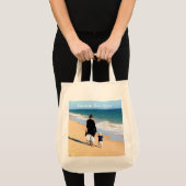 Aangepaste foto Canvas tas met tekst (Voorkant (product))