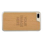 Aangepaste foto carved wood iPhone hoesje (Achterkant (horizontaal))