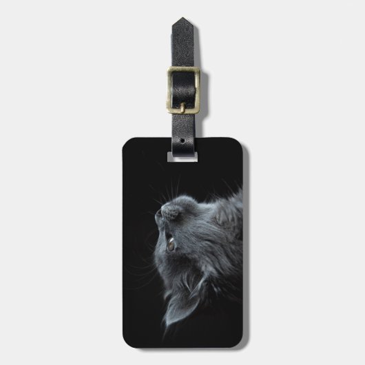 Aangepaste Foto Cat Bagagelabel (Voorkant verticaal)