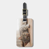 Aangepaste Foto Cat Bagagelabel (Voorkant verticaal)