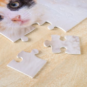 Aangepaste Foto Cat Paw Print Gepersonaliseerde na Legpuzzel (Zijkant)