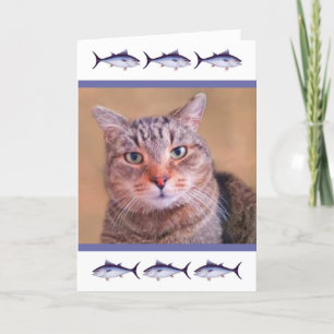 Aangepaste Foto Cat Vaderdag Feestdagen Kaart