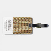 Aangepaste foto-Cheetah-huidpatroon Bagagelabel (Achterkant horizontaal)