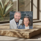 Aangepaste foto Christelijke bruiloft Dank u Brief Briefkaart