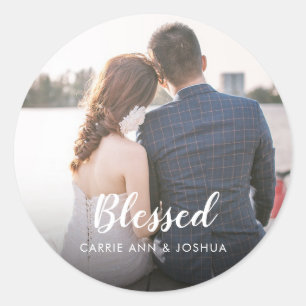 Aangepaste foto Classic Round Sticker