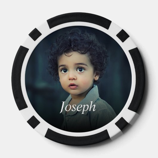 Aangepaste foto Clay Poker Chips (Achterkant)