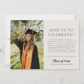 Aangepaste foto collage afstudeerkaart aankondiging (Achterkant)