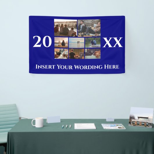 Aangepaste foto-collage afstuderen-diplomatie spandoek (Beurs)