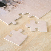 Aangepaste foto collage bruiloft legpuzzel (Zijkant)