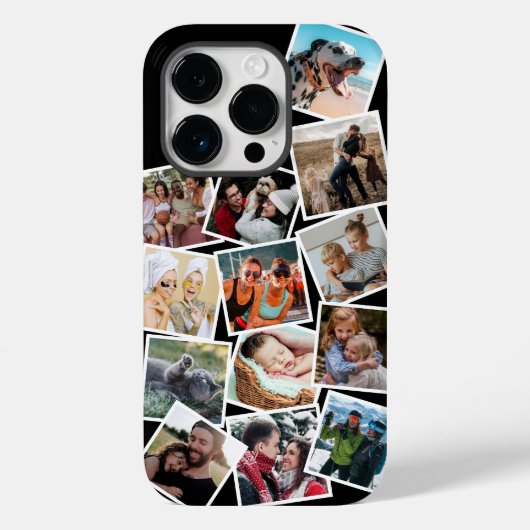 Aangepaste foto collage Case-Mate iPhone case (Achterkant)