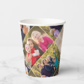 Aangepaste foto-collage feestpapier bekers (Achterkant)