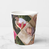 Aangepaste foto-collage feestpapier bekers (Voorkant)