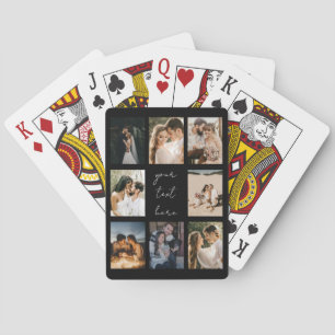 Aangepaste foto collage gepersonaliseerde foto fam pokerkaarten