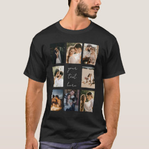 Aangepaste foto collage gepersonaliseerde foto fam t-shirt