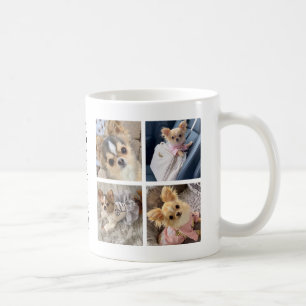 Aangepaste foto collage Hond ras feiten Chihuahua Koffiemok