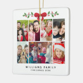 Aangepaste Foto Collage Kerst Ornament (Links)