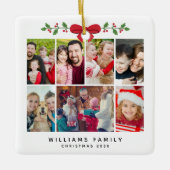 Aangepaste Foto Collage Kerst Ornament (Voorkant)