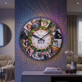 Aangepaste foto collage klok | Cadeaubestelling vo