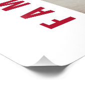 Aangepaste foto collage Liefde Vreugde Familie Foto Afdruk (Hoek)