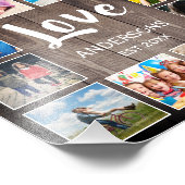 Aangepaste foto Collage Rustic Farmhouse Love Fami Afdruk (Hoek)