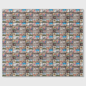 Aangepaste foto Collage Rustic Farmhouse Love Fami Cadeaupapier (Vlak)