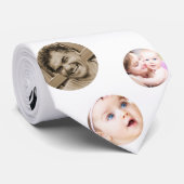 Aangepaste foto collage stropdas (Opgerold)