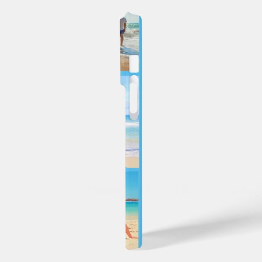 Aangepaste foto Collage Tekst iPhone Case Uw foto' (Achterkant / Links)