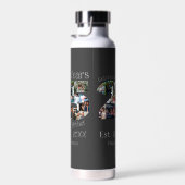 Aangepaste foto-collage voor 25e trouwdag waterfles (Rechts)