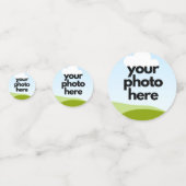 Aangepaste foto Confetti - gepersonaliseerde tafel (Voorkanten)